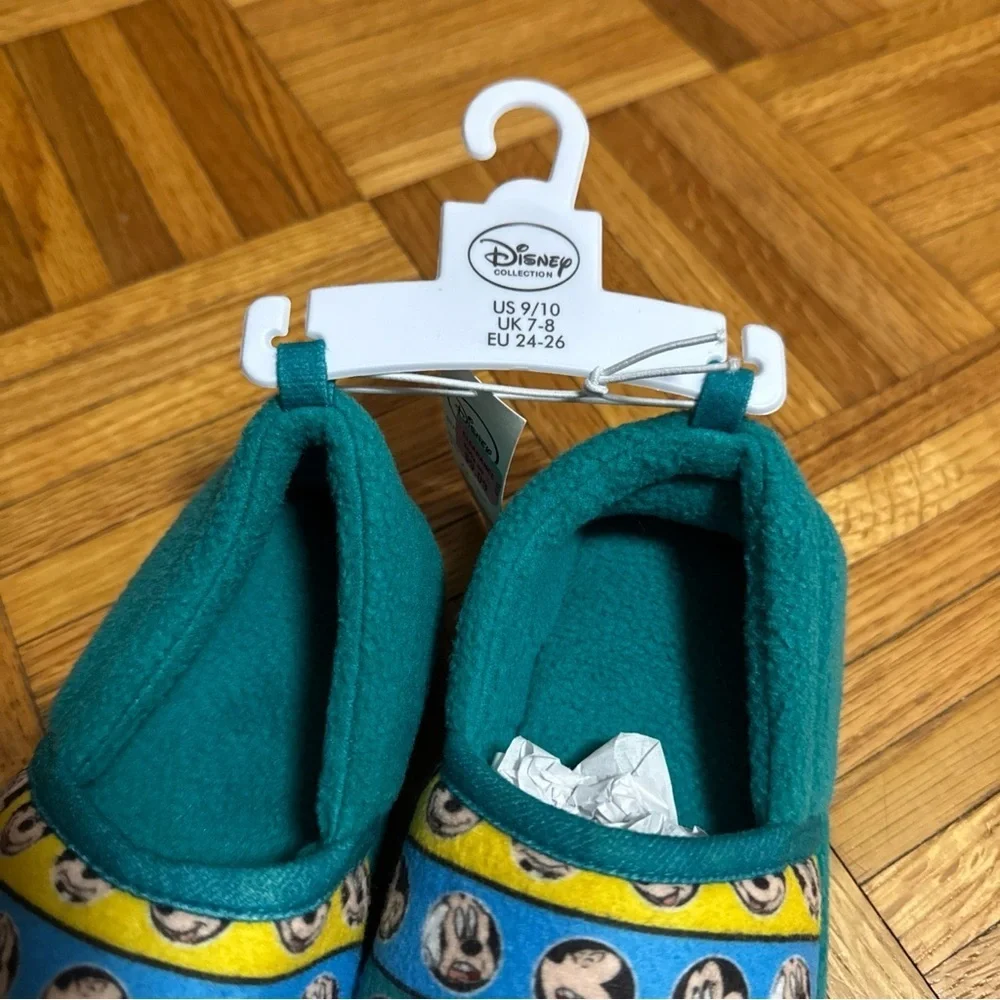 Unisex Kids NEW Disney Mickey Mouse Slip On Slippers‎ 9/10